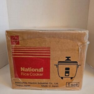 Vintage NOS National Panasonic Rice Cooker SR-15FE Almond Made Japan Matsushita